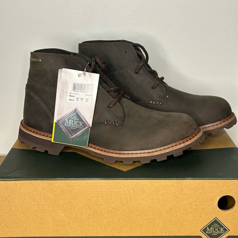 NEW Muck Boot Company- Mens Freeman Boots Sz 8